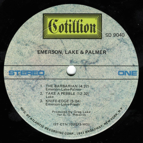 Emerson Lake & Palmer* : Emerson, Lake & Palmer (LP, Album, MO )