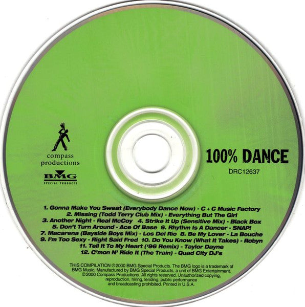 Various : 100% Dance (CD, Comp)