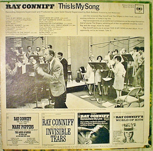 Ray Conniff And The Singers : This Is My Song And Other Great Hits (LP, Album, Mono)