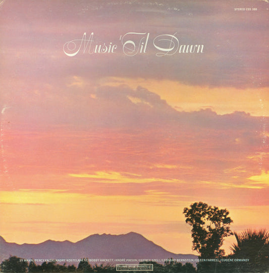 Various : Music 'Til Dawn (LP, Comp)