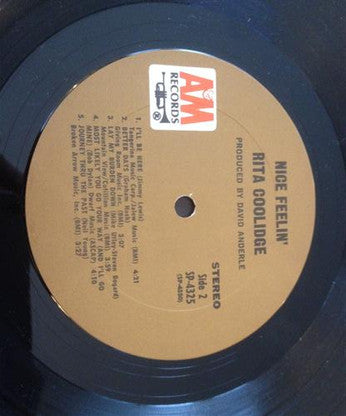 Rita Coolidge : Nice Feelin' (LP, Album, Ter)