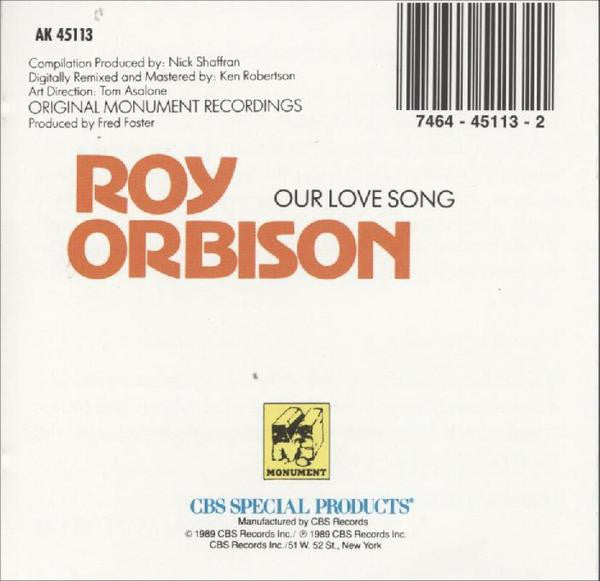 Roy Orbison : Our Love Song (CD, Comp)