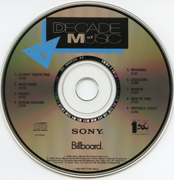 Various : Decade Of Music Volume 2 (CD, Promo)