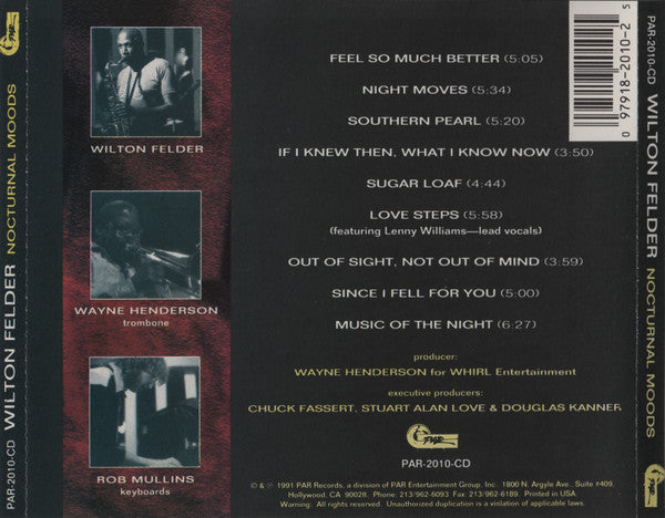 Wilton Felder : Nocturnal Moods (CD, Album)