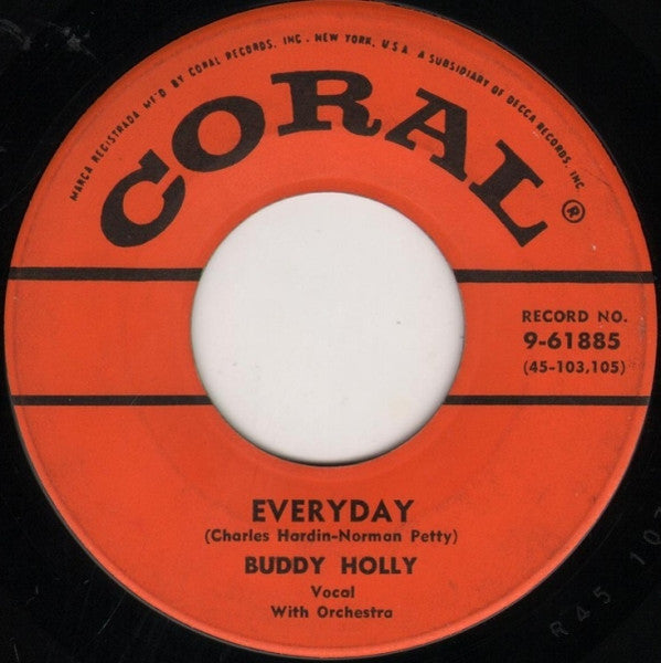 Buddy Holly : Peggy Sue / Everyday (7", Single, Hol)