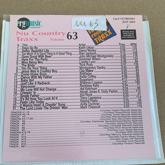 Various - Nu Country Volume 063 (July 2004) [CD]