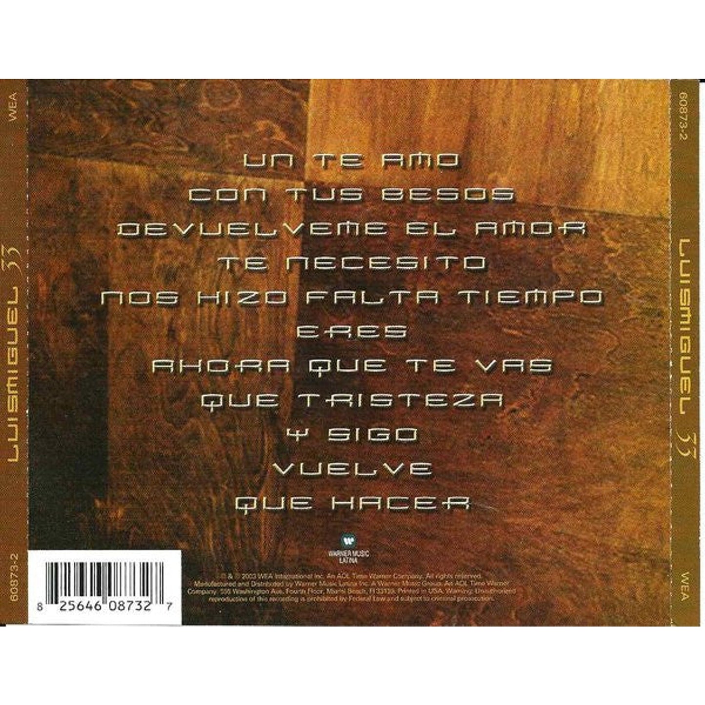 Luis Miguel - 33 (CD, Album)