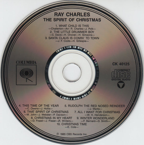 Ray Charles : The Spirit Of Christmas (CD, Album)