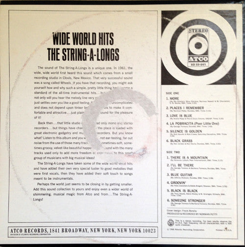 The String-A-Longs : Wide World Hits (LP, Album)