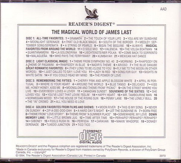 James Last : The Magical World Of James Last (4xCD, Comp)