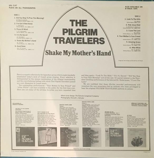 The Pilgrim Travelers : Shake My Mother's Hand (LP, Comp)