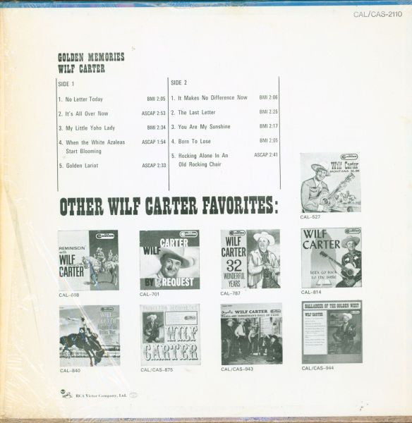 Wilf Carter : Golden Memories (LP)