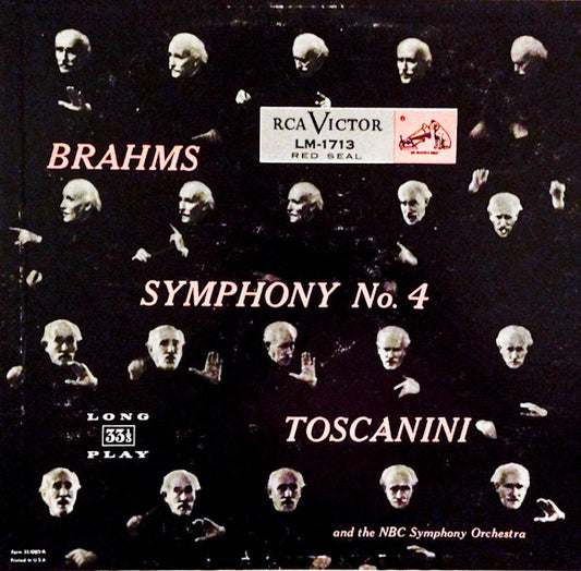 Brahms* - Toscanini* And The NBC Symphony Orchestra : Symphony No. 4, In E Minor, Op. 98 (LP, Album, Mono, RP)