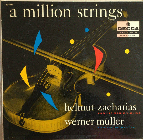 Helmut Zacharias And His Magic Violins*, Werner Müller And His Orchestra* : A Million Strings (LP, Mono)