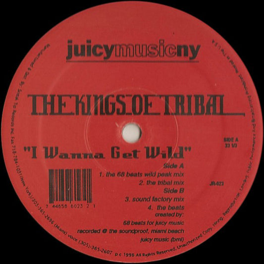 The Kings Of Tribal : I Wanna Get Wild (12")