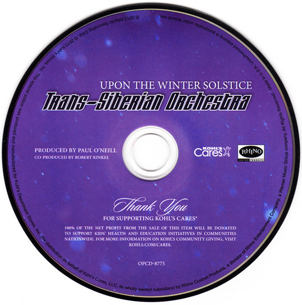 Trans-Siberian Orchestra : Upon The Winter Solstice (CD, Comp)