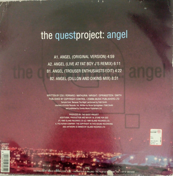 The Quest Project : Angel (12")