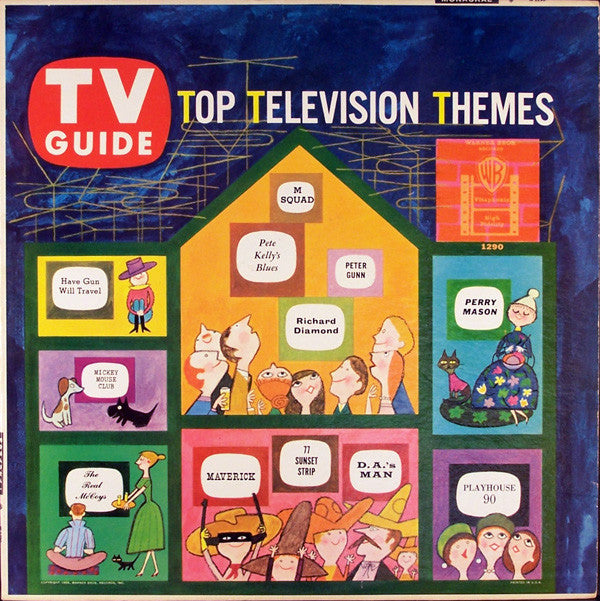 Warren Barker And Frank Comstock : TV Guide Top Television Themes (LP, Album, Mono)