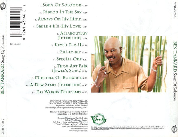 Ben Tankard : Song Of Solomon (CD, Album)