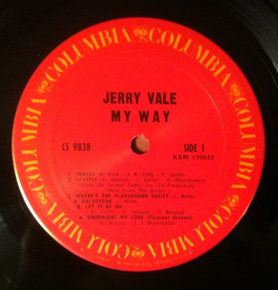 Jerry Vale : My Way (LP, RE)