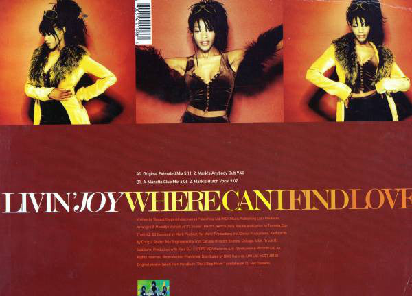 Livin' Joy : Where Can I Find Love (12")