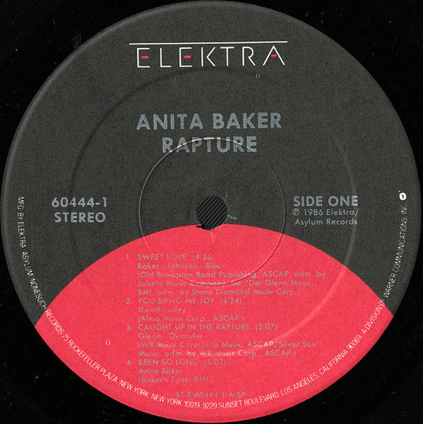 Anita Baker : Rapture (LP, Album, Spe)