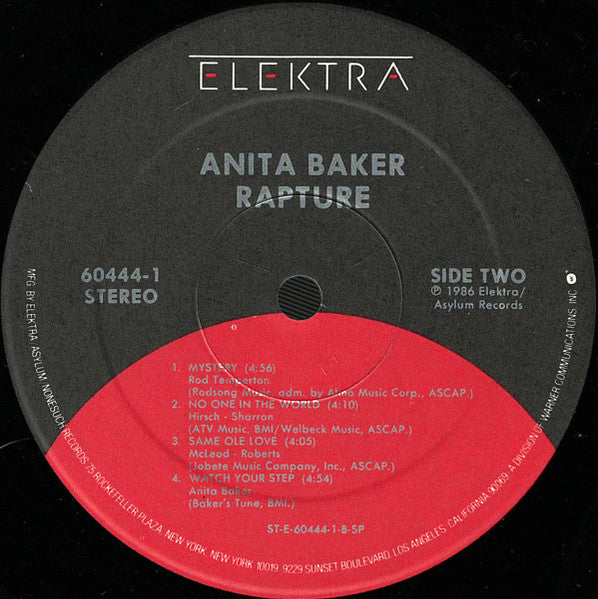 Anita Baker : Rapture (LP, Album, Spe)