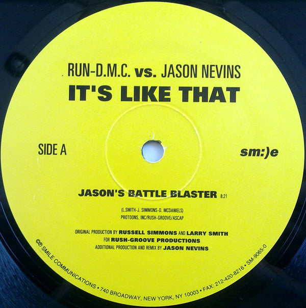 Run-D.M.C.* Vs. Jason Nevins : It's Like That (10")