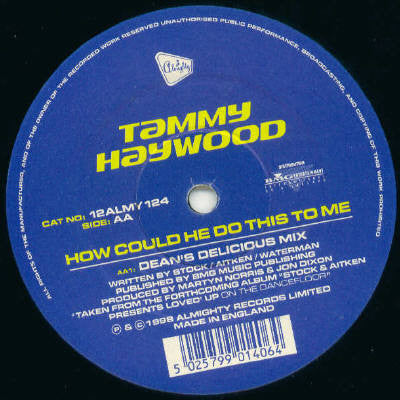 Cinnamon (4) / Tammy Haywood : Showin' Out / How Could He Do This To Me (12")
