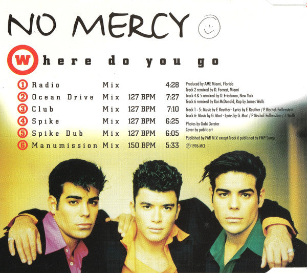 No Mercy : Where Do You Go (CD, Maxi)