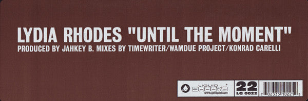 Lydia Rhodes : Until The Moment (12")