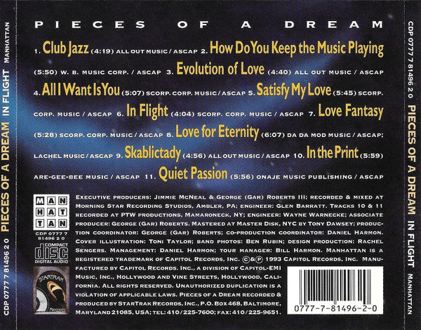 Pieces Of A Dream : In Flight (CD, Album)