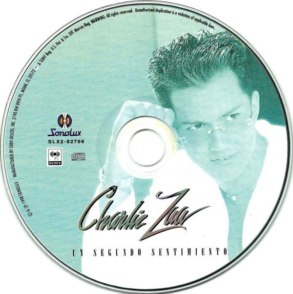 Charlie Zaa : Un Segundo Sentimiento (CD, Comp)