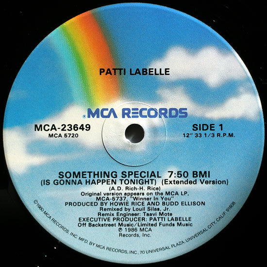 Patti LaBelle : Something Special (Is Gonna Happen Tonight) (12")