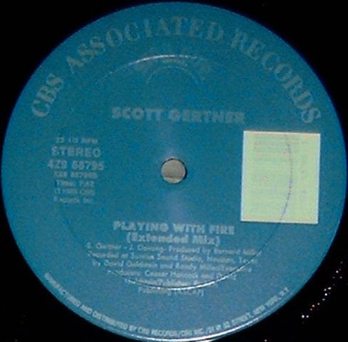 Scott Gertner : Playing With Fire (12")