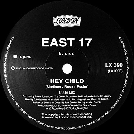 East 17 : Hey Child (12")