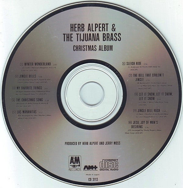 Herb Alpert & The Tijuana Brass : Christmas Album (CD, Album, RE)