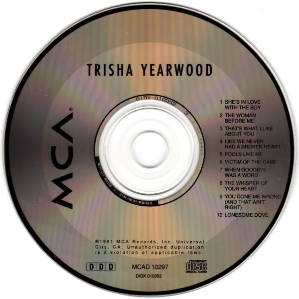 Trisha Yearwood : Trisha Yearwood (CD, Album)