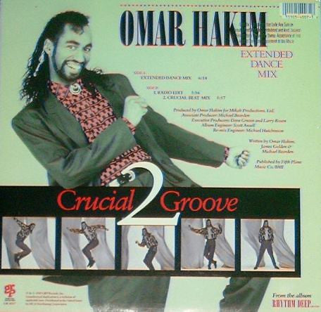 Omar Hakim : Crucial 2 Groove (12", Promo)