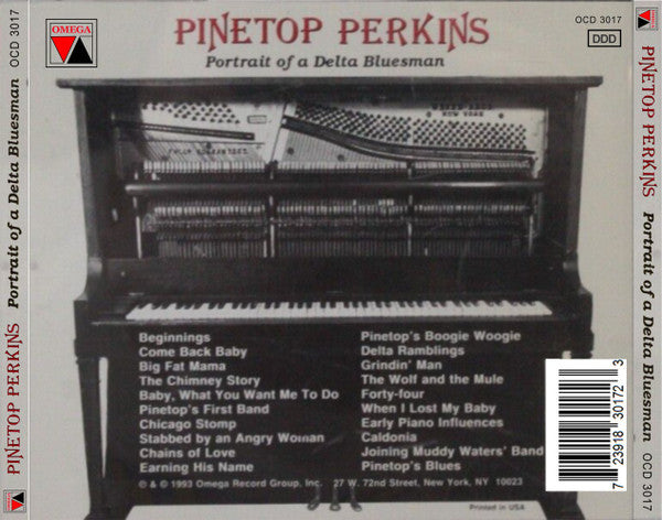 Pinetop Perkins : Portrait Of A Delta Bluesman (CD, Album)