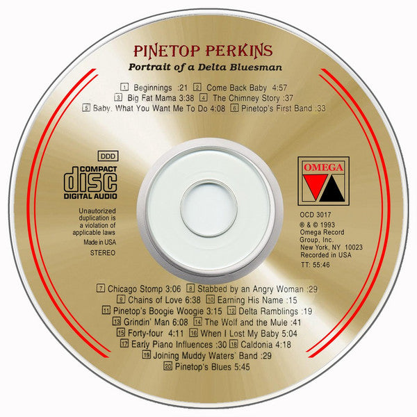 Pinetop Perkins : Portrait Of A Delta Bluesman (CD, Album)