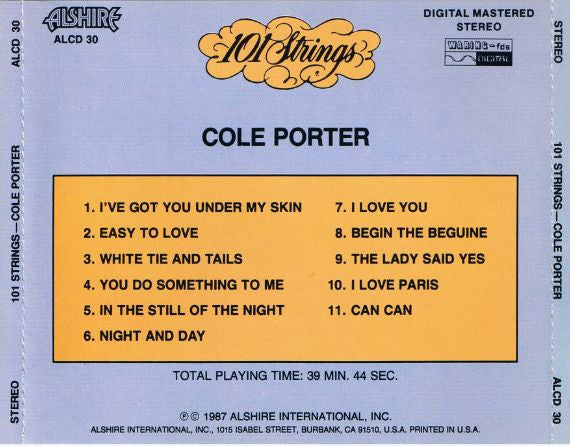 101 Strings : Cole Porter (CD, RE, PMD)
