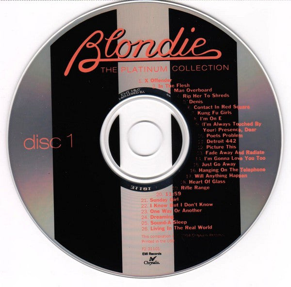 Blondie : The Platinum Collection (2xCD, Comp, Club)