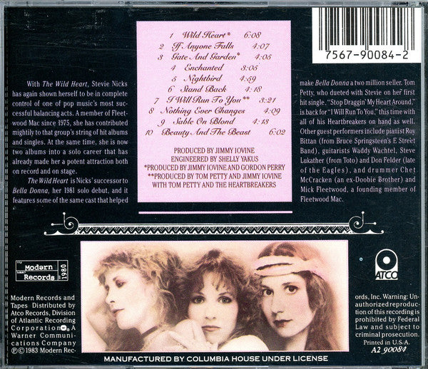 Stevie Nicks : The Wild Heart (CD, Album, Club)