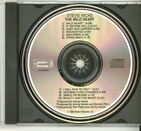 Stevie Nicks : The Wild Heart (CD, Album, Club)