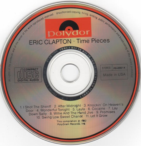 Eric Clapton : Time Pieces - The Best Of Eric Clapton (CD, Comp, Club, RE, CRC)