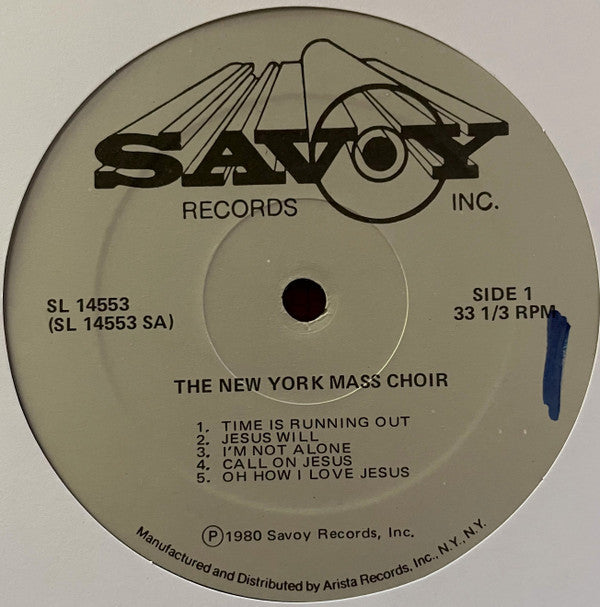 The New York Mass Choir* : Time Is Running Out (LP, Album)
