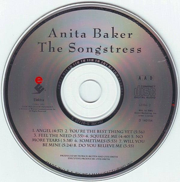 Anita Baker : The Songstress (CD, Album, Club, RE, RM)