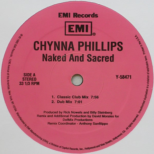 Chynna Phillips : Naked And Sacred (12")