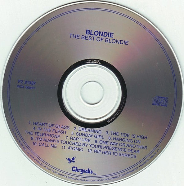 Blondie : The Best Of Blondie (CD, Comp, Club, RE)